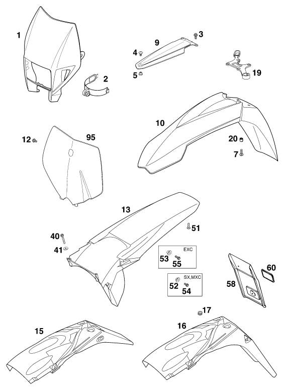 Sprängskiss PLAST