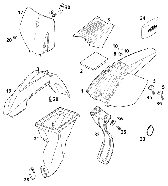 Sprängskiss PLAST