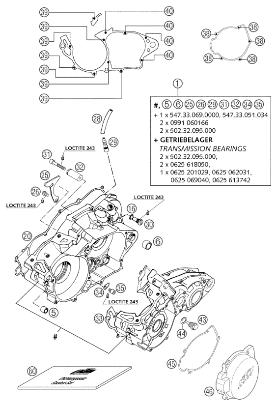 Sprängskiss VEVHUS, MOTORBLOCK