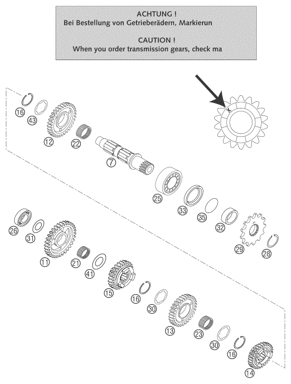 Sprängskiss VÄXELLÅDA II