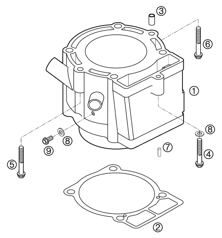 Sprängskiss CYLINDER