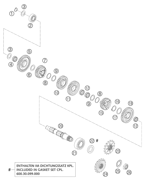 Sprängskiss VÄXELLÅDA II