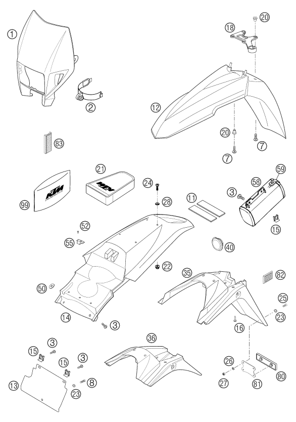 Sprängskiss PLAST