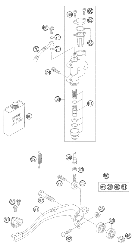 Sprängskiss REAR BRAKE CONTROL