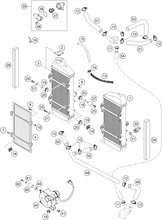 Sprängskiss KYLSYSTEM