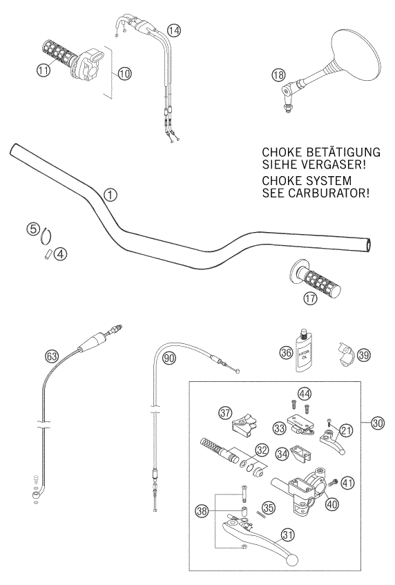 Sprängskiss STYRE & REGLAGE
