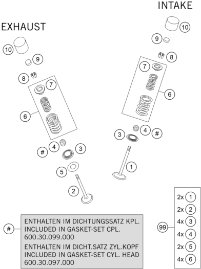 Sprängskiss VENTILMEKANISM