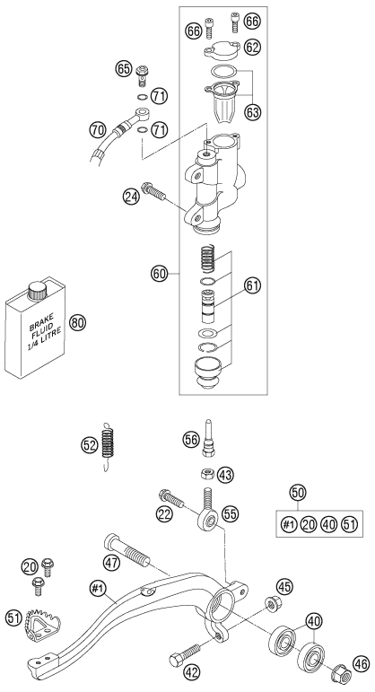 Sprängskiss REAR BRAKE CONTROL