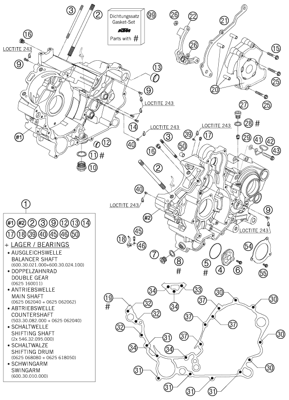 Sprängskiss VEVHUS, MOTORBLOCK
