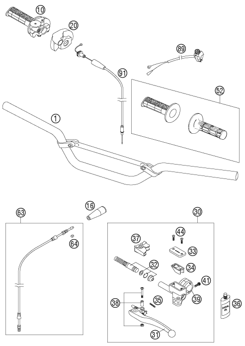 Sprängskiss STYRE & REGLAGE