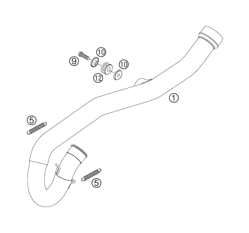 Sprängskiss AVGASSYSTEM