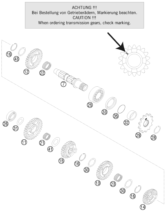 Sprängskiss VÄXELLÅDA II