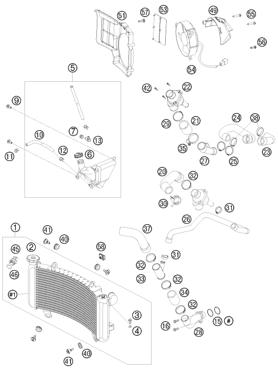 Sprängskiss KYLSYSTEM