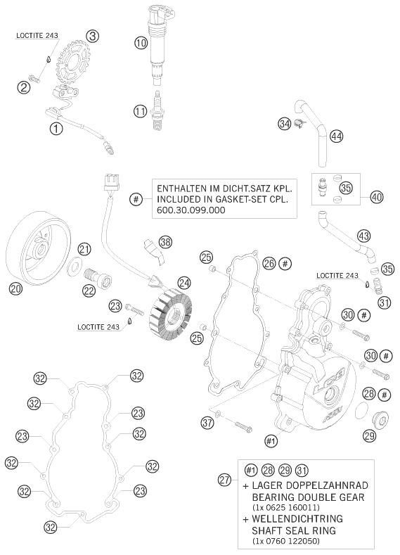 Sprängskiss TÄNDSYSTEM