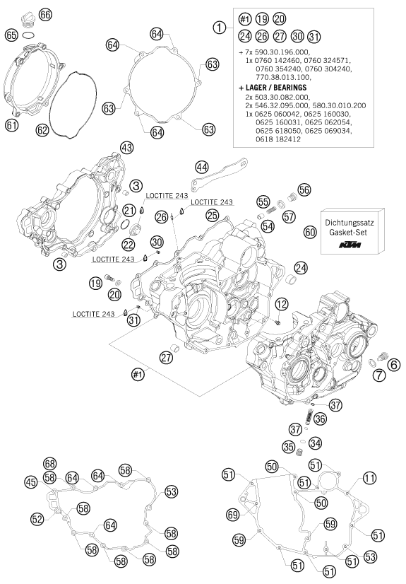 Sprängskiss VEVHUS, MOTORBLOCK