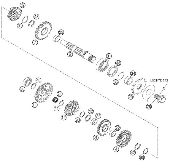 Sprängskiss VÄXELLÅDA II