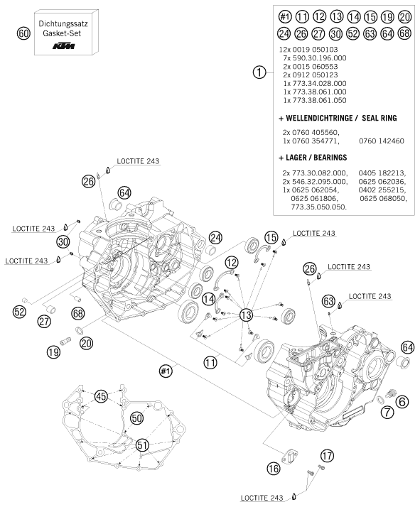 Sprängskiss VEVHUS, MOTORBLOCK