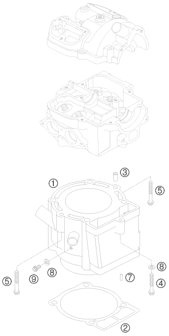 Sprängskiss CYLINDER