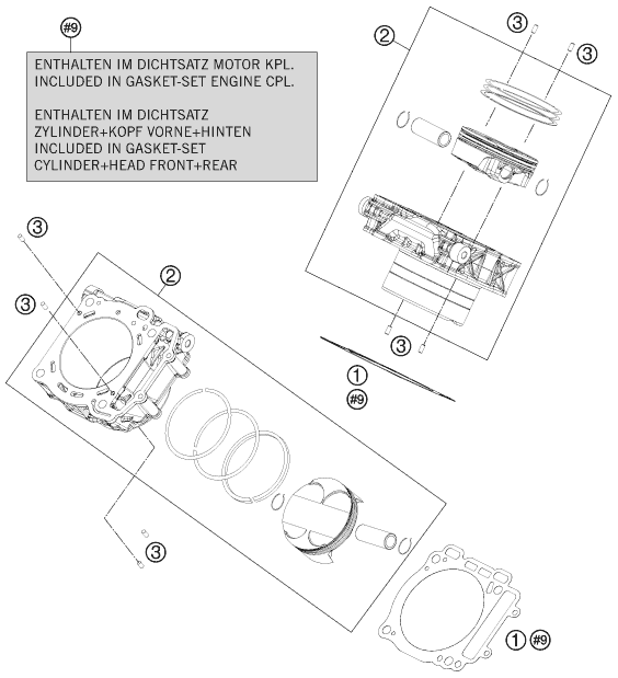 Sprängskiss CYLINDER