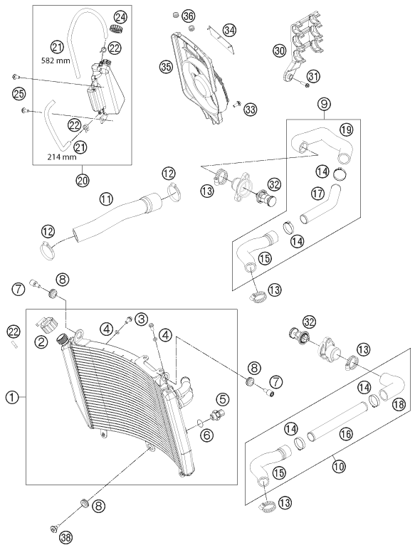 Sprängskiss KYLSYSTEM