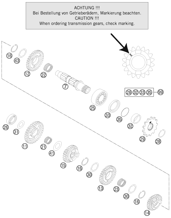 Sprängskiss VÄXELLÅDA II