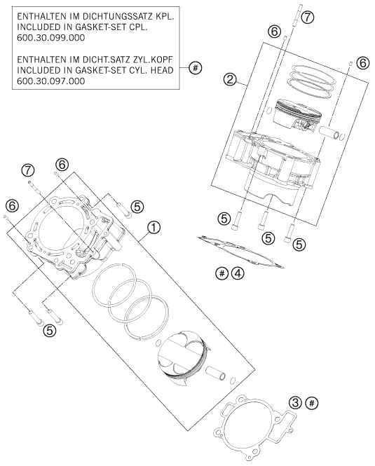 Sprängskiss CYLINDER