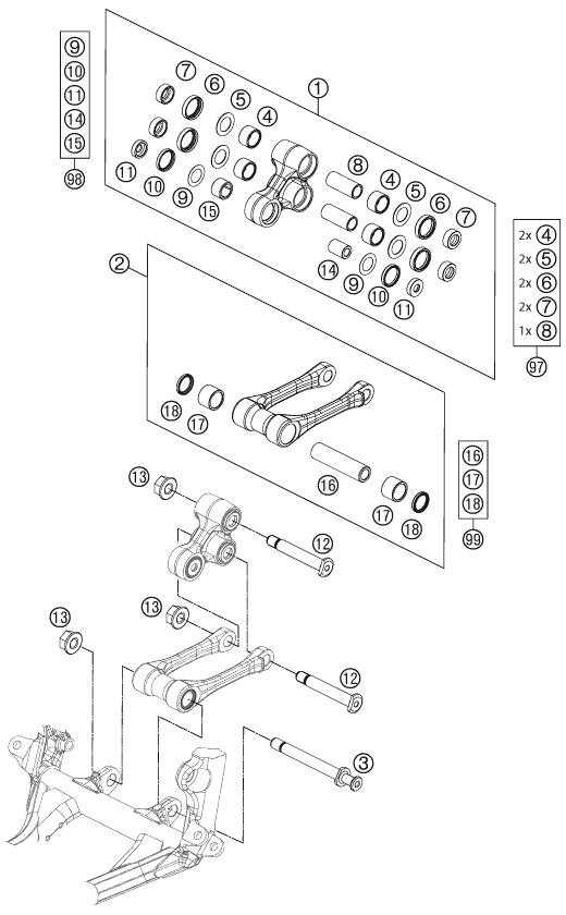 Sprängskiss LÄNKAGE
