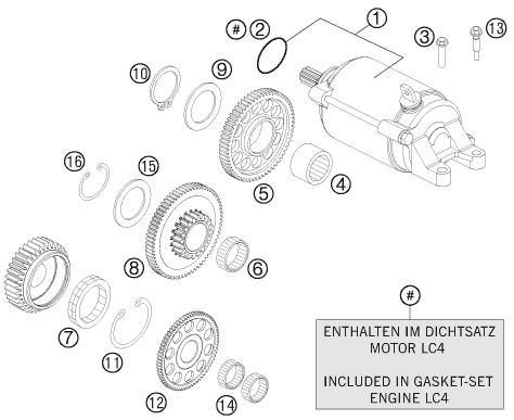 Sprängskiss STARTMOTOR