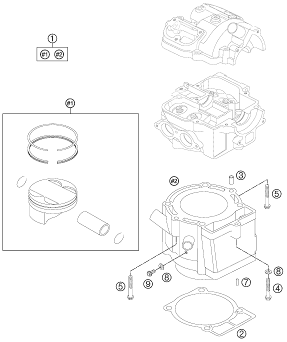 Sprängskiss CYLINDER