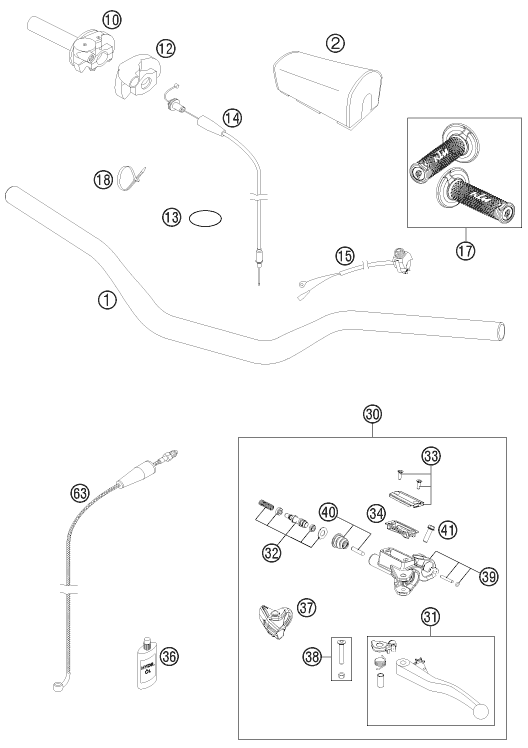 Sprängskiss STYRE & REGLAGE