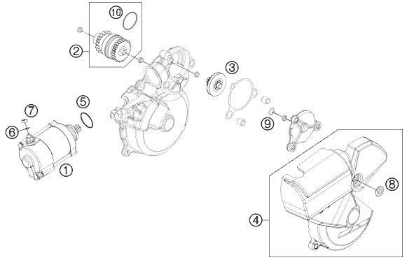 Sprängskiss STARTMOTOR