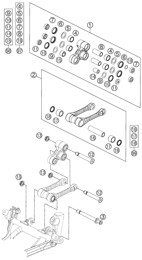 Sprängskiss LÄNKAGE