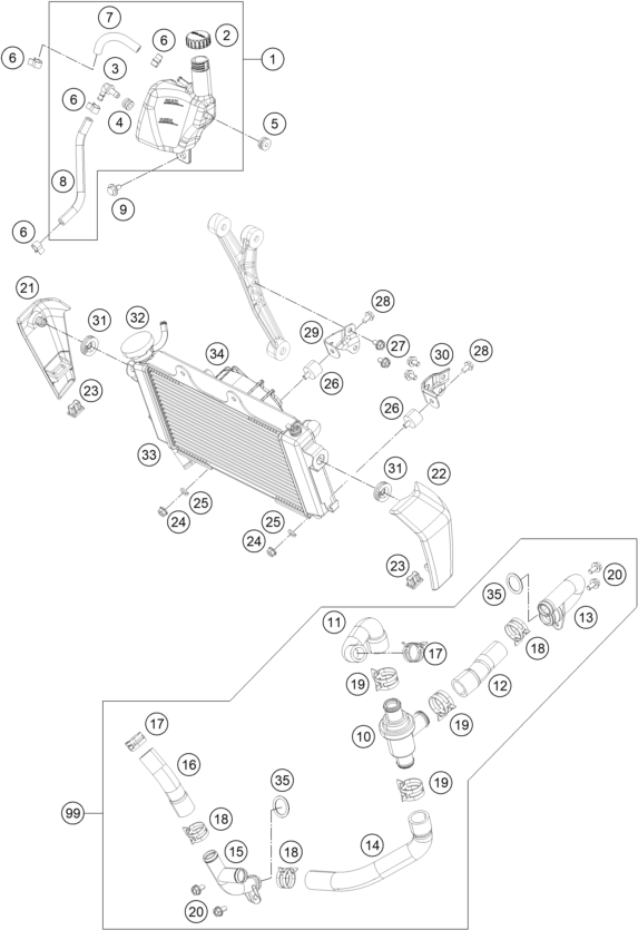 Sprängskiss KYLSYSTEM