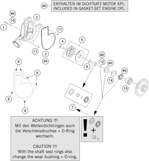 Sprängskiss VATTENPUMP