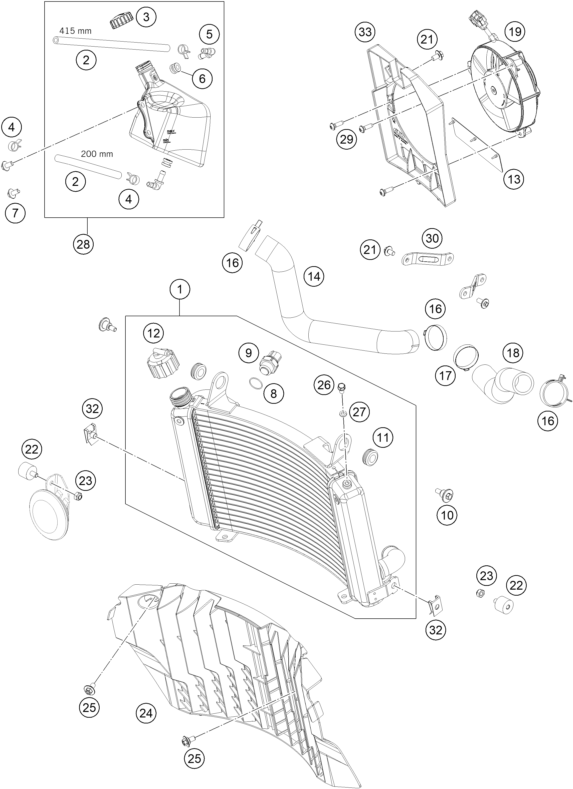 Sprängskiss KYLSYSTEM