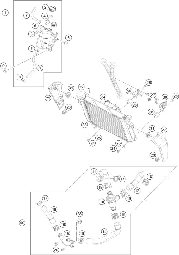 Sprängskiss KYLSYSTEM