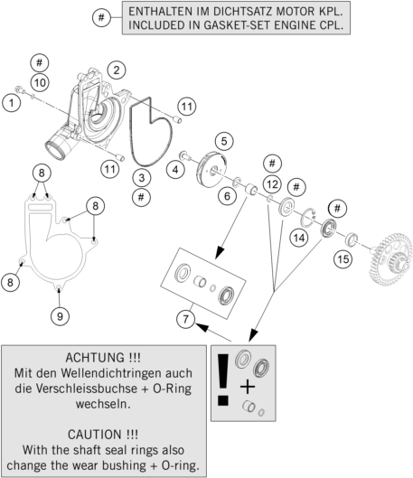 Sprängskiss VATTENPUMP