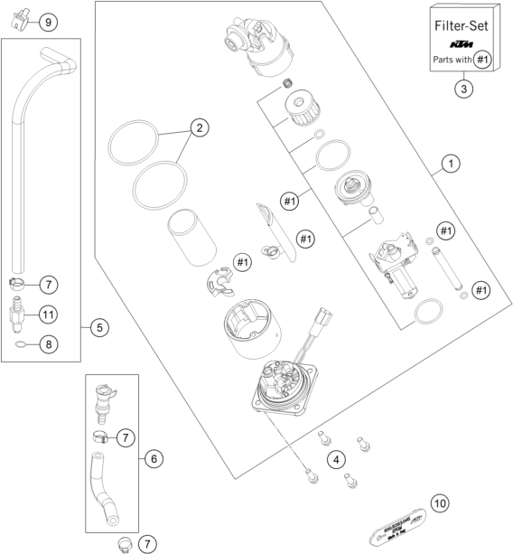 Sprängskiss BRÄNSLEPUMP