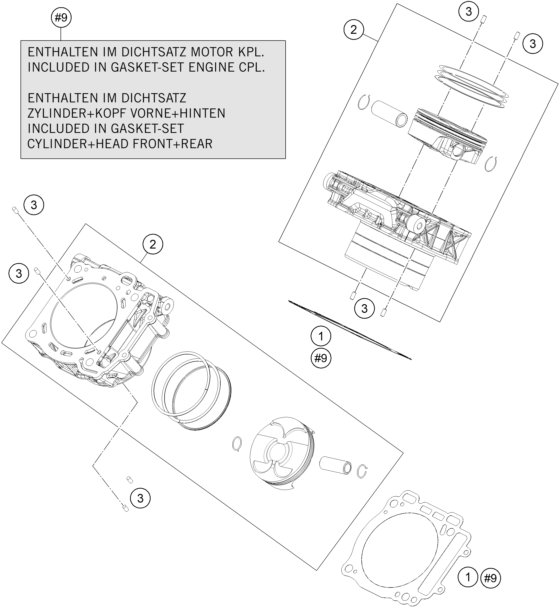 Sprängskiss CYLINDER