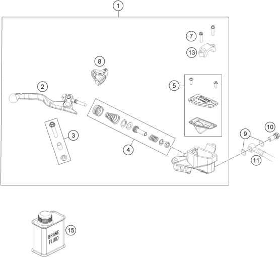 Sprängskiss BROMSCYLINDER FRAM