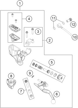 Sprängskiss REAR BRAKE CONTROL