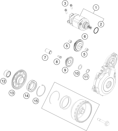 Sprängskiss STARTMOTOR
