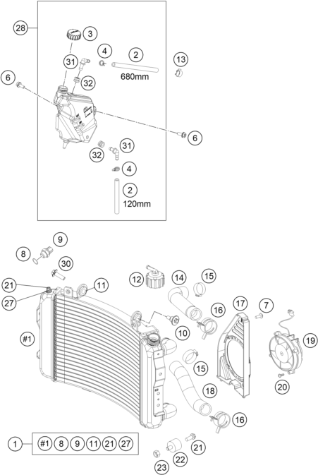 Sprängskiss KYLSYSTEM