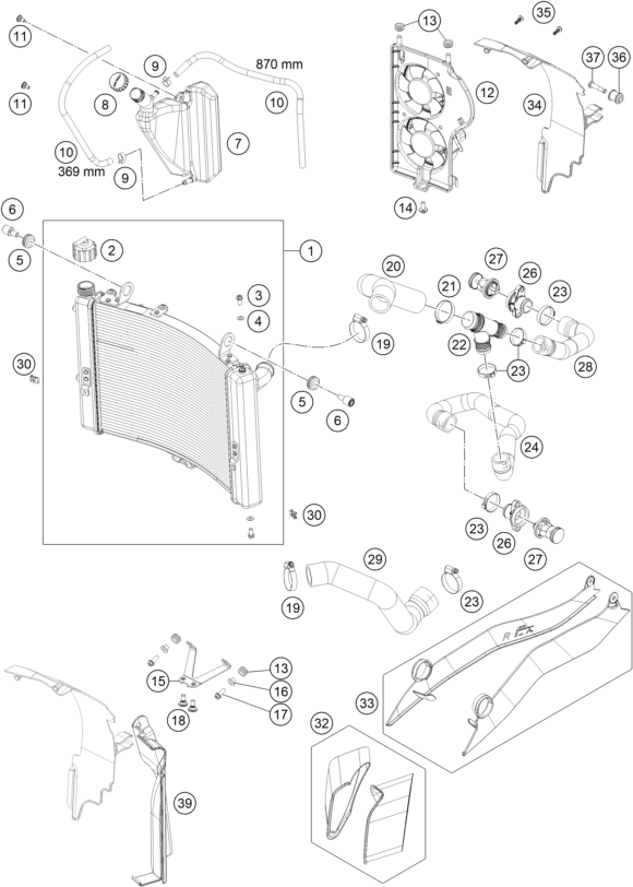 Sprängskiss KYLSYSTEM