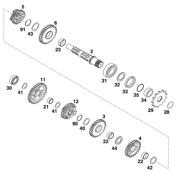Sprängskiss VÄXELLÅDA II