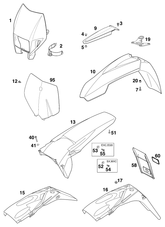 Sprängskiss PLAST